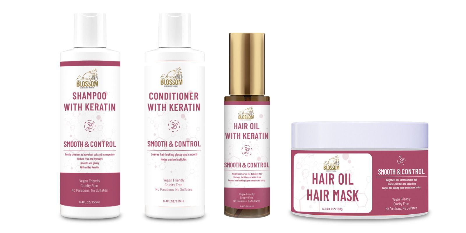 Smooth & Control with Keratin Hair Care Sets