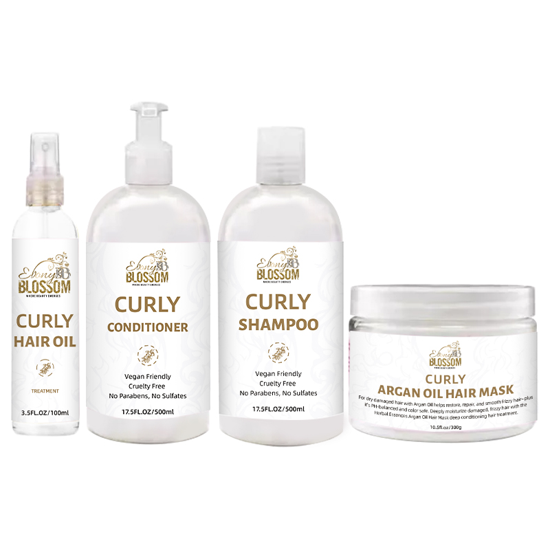 Ebony Blossom Curly Hair Care Set